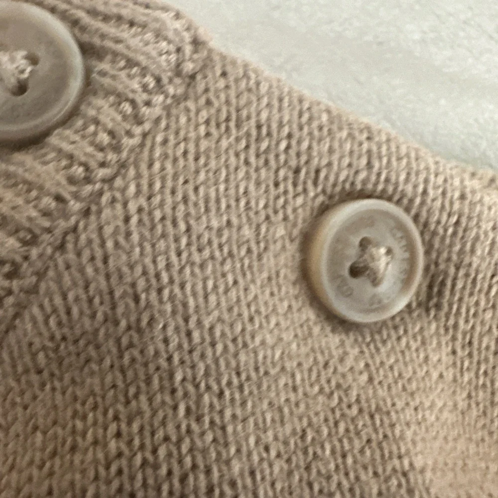 Baby‎ GAP VTG Fire Truck Knit Sweater Fire Engine Tan Toddler 6-12 M